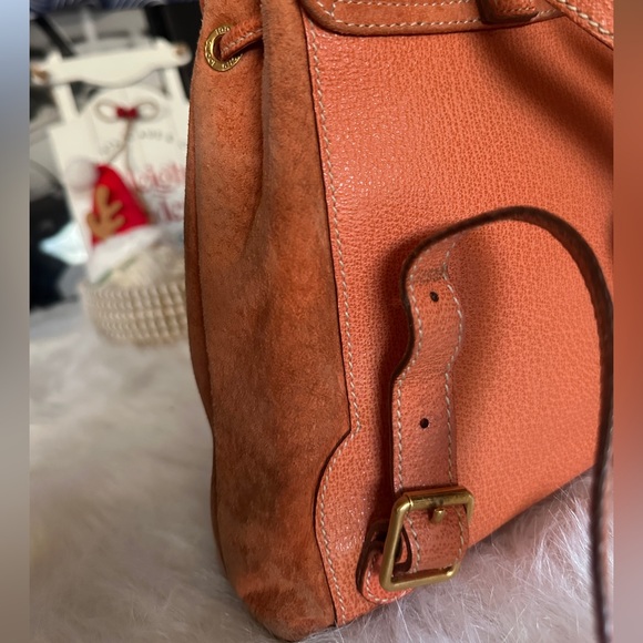 Gucci Suede Backpack with Bamboo Handle - Picture 6 of 15